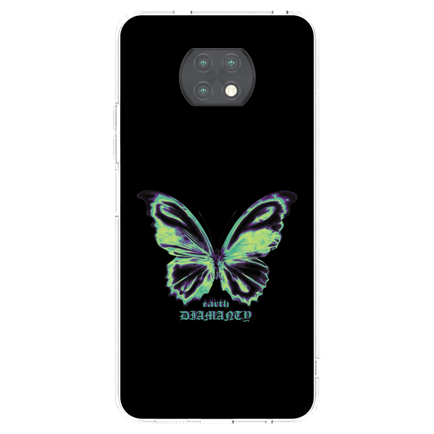 Picasee silikonski prozorni ovitek za Xiaomi Redmi Note 9T - Diamanty Blue