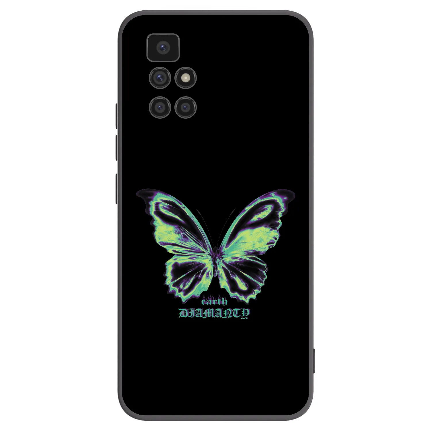 Picasee silikonski črni ovitek za Xiaomi Redmi 10 - Diamanty Blue