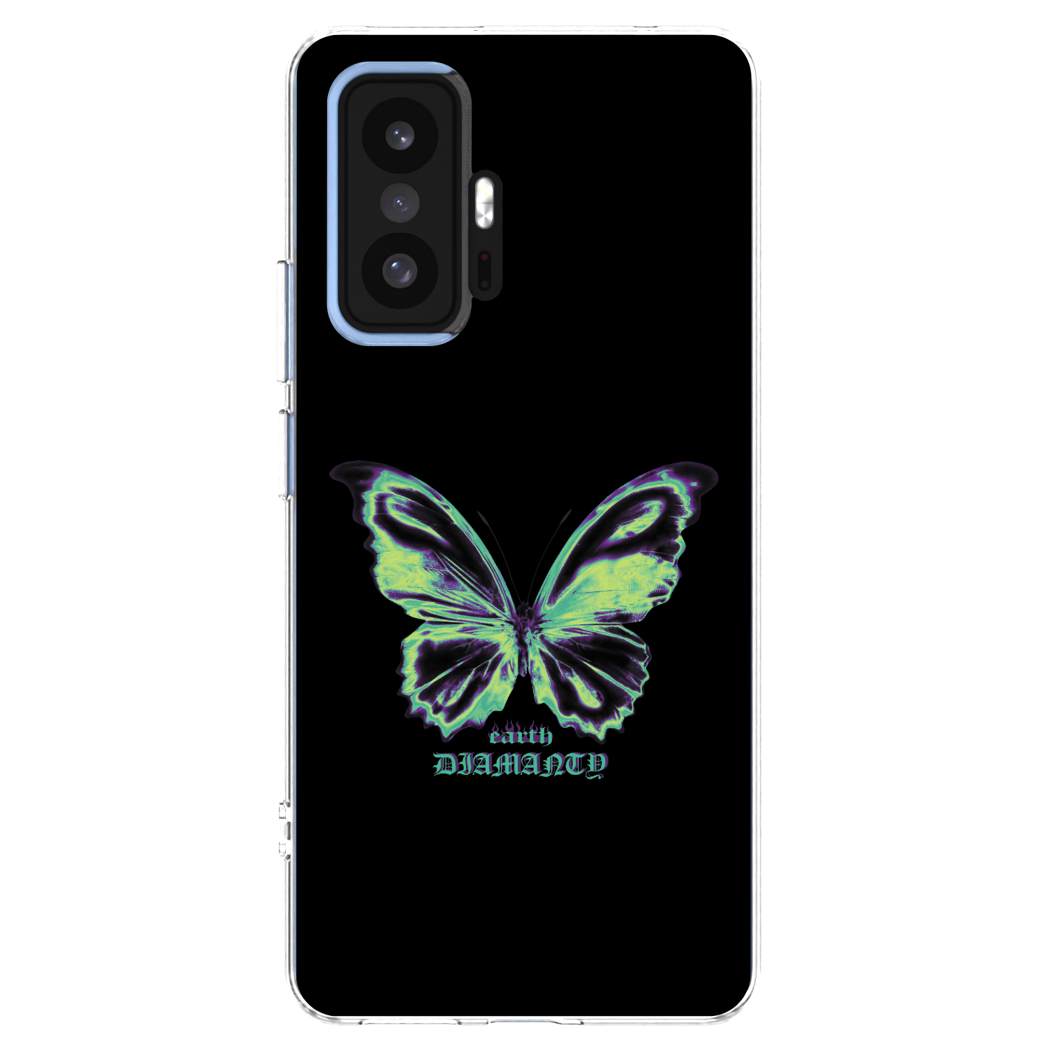 Picasee silikonski prozorni ovitek za Xiaomi 11T Pro - Diamanty Blue