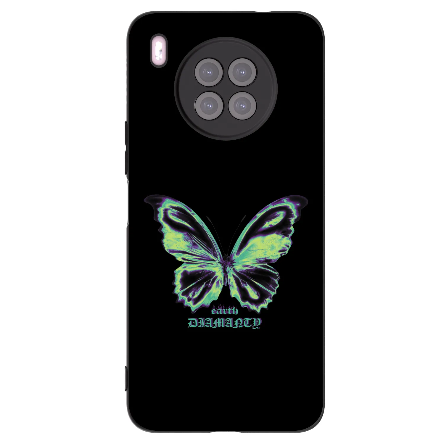 Picasee silikonski črni ovitek za Huawei Nova 8i - Diamanty Blue