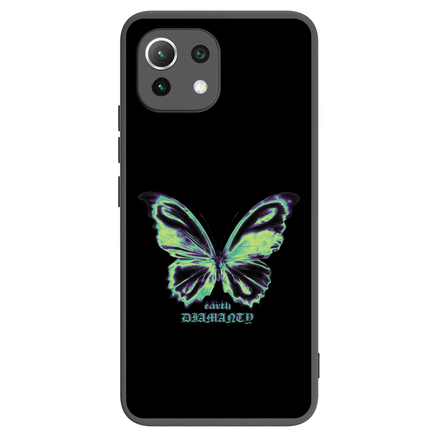 Picasee silikonski črni ovitek za Xiaomi 11 Lite 5G NE - Diamanty Blue
