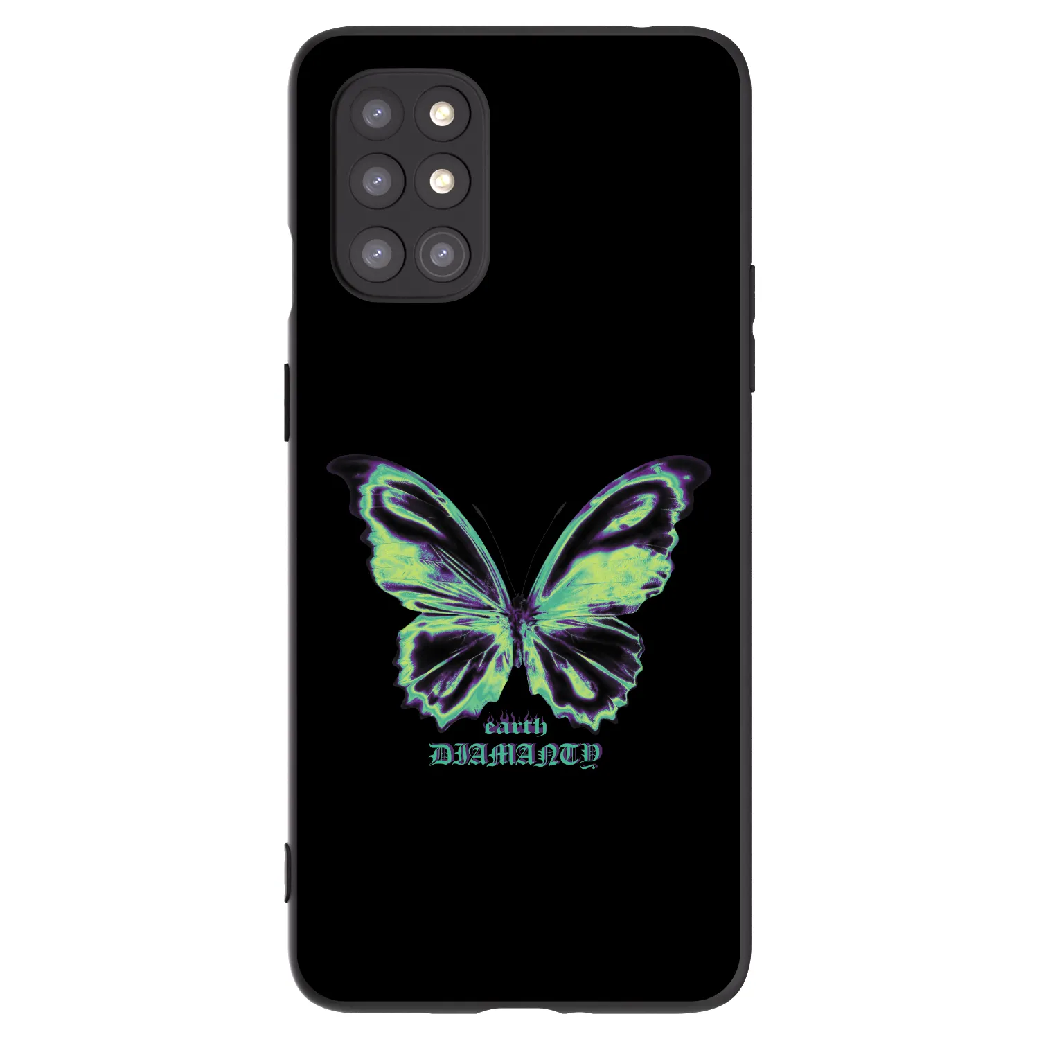 Picasee silikonski črni ovitek za OnePlus 8T - Diamanty Blue