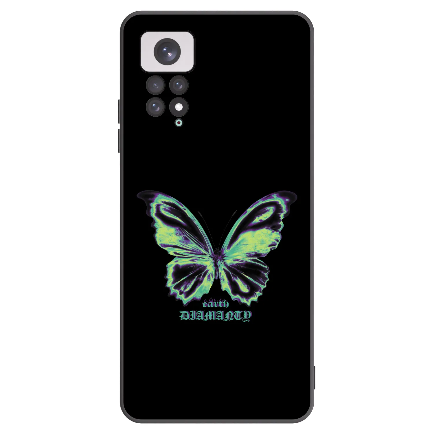 Picasee silikonski črni ovitek za Xiaomi Redmi Note 11 - Diamanty Blue