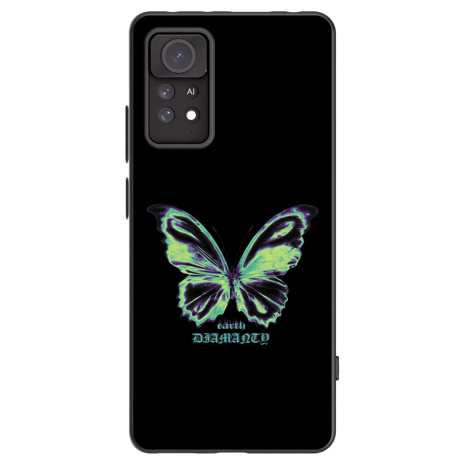 Picasee silikonski črni ovitek za Xiaomi Redmi Note 11 Pro - Diamanty Blue