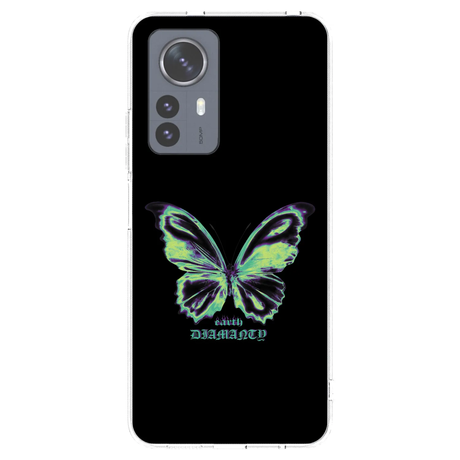 Picasee silikonski prozorni ovitek za Xiaomi 12 Pro - Diamanty Blue