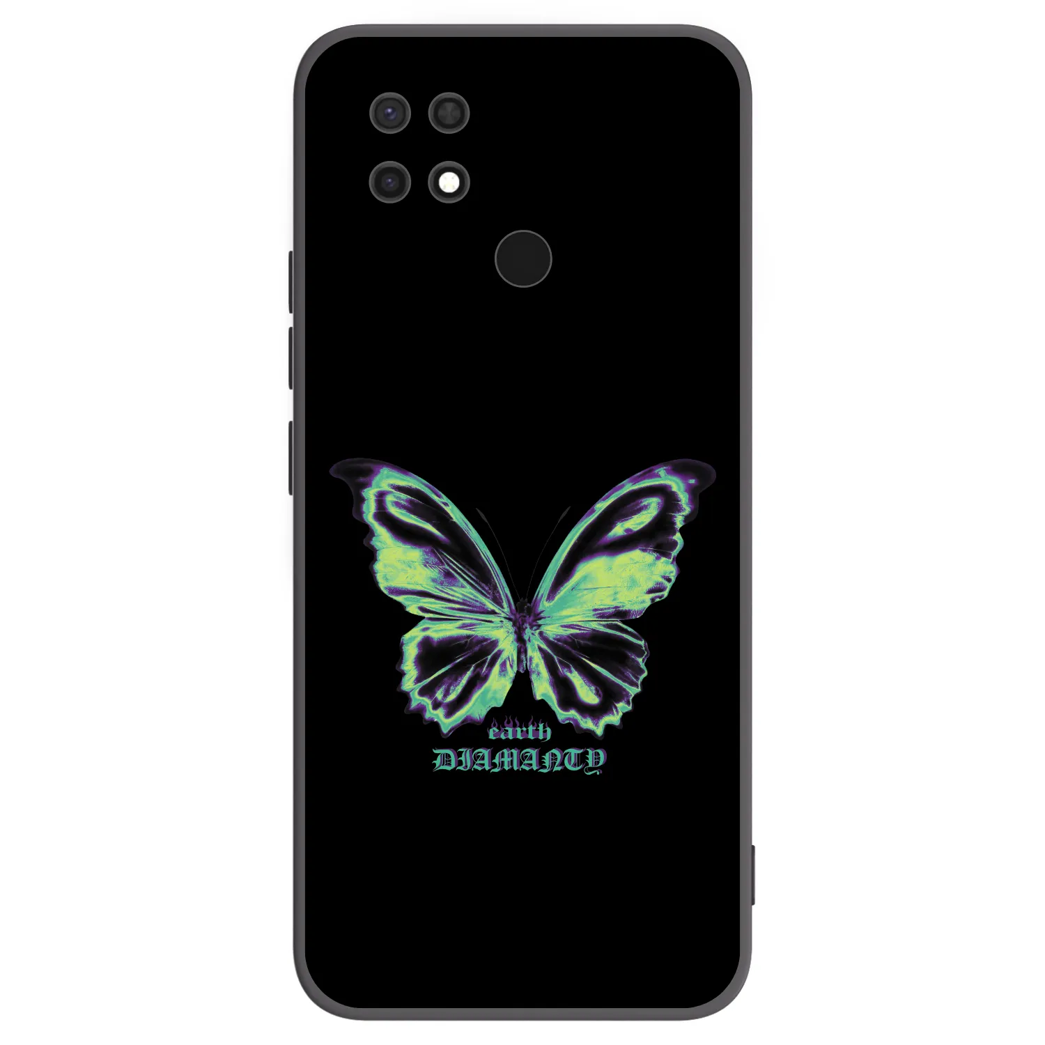 Picasee silikonski črni ovitek za Xiaomi Redmi 10C - Diamanty Blue