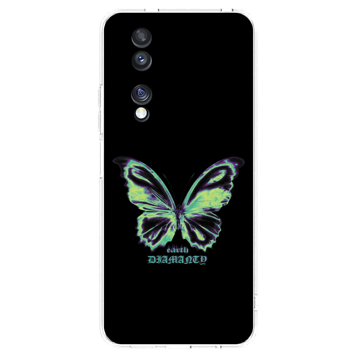 Picasee silikonski prozorni ovitek za Honor 70 - Diamanty Blue