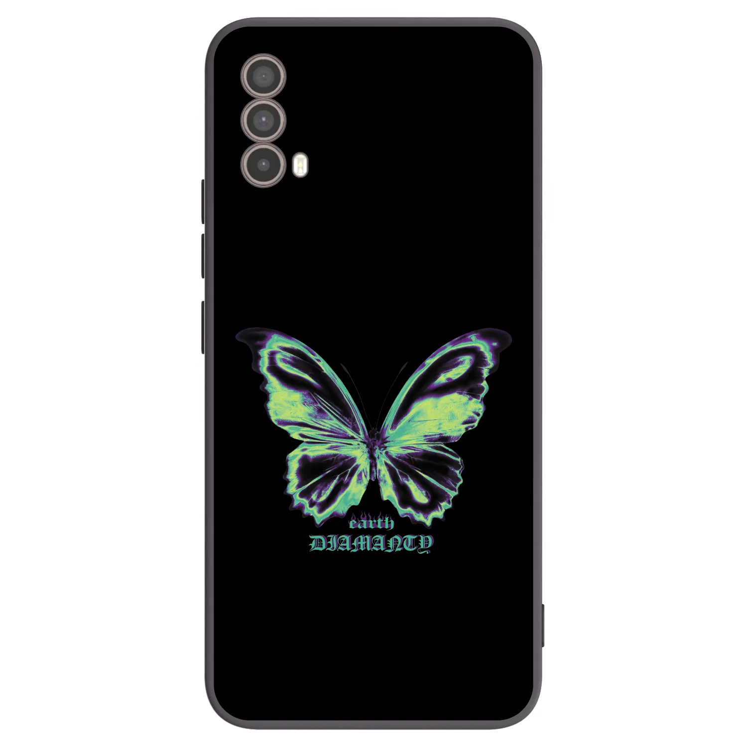 Picasee silikonski črni ovitek za Motorola Moto E40 - Diamanty Blue