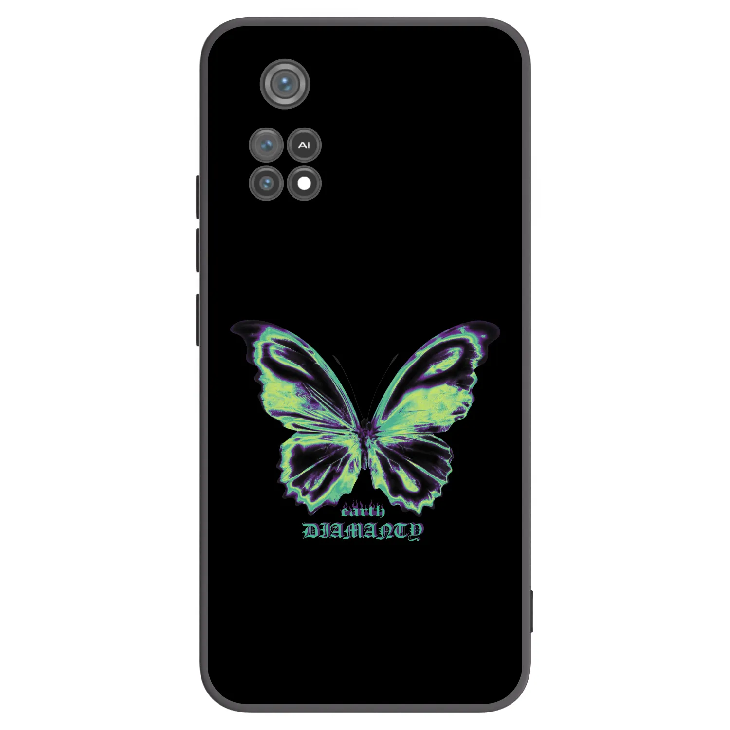 Picasee silikonski črni ovitek za Xiaomi Poco M4 Pro - Diamanty Blue