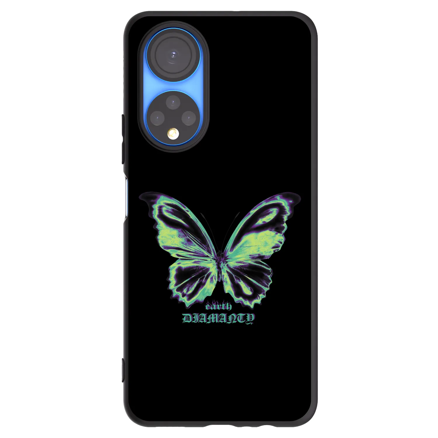 Picasee silikonski črni ovitek za Honor X7 - Diamanty Blue