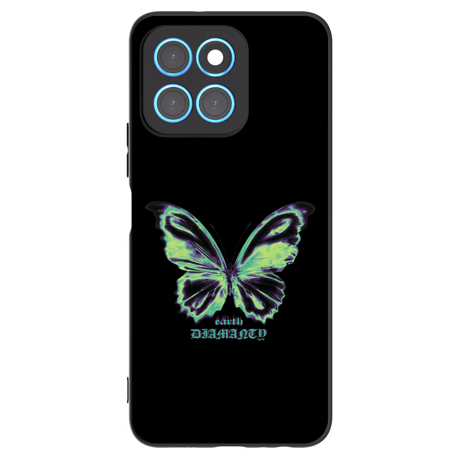 Picasee silikonski črni ovitek za Honor X6 - Diamanty Blue
