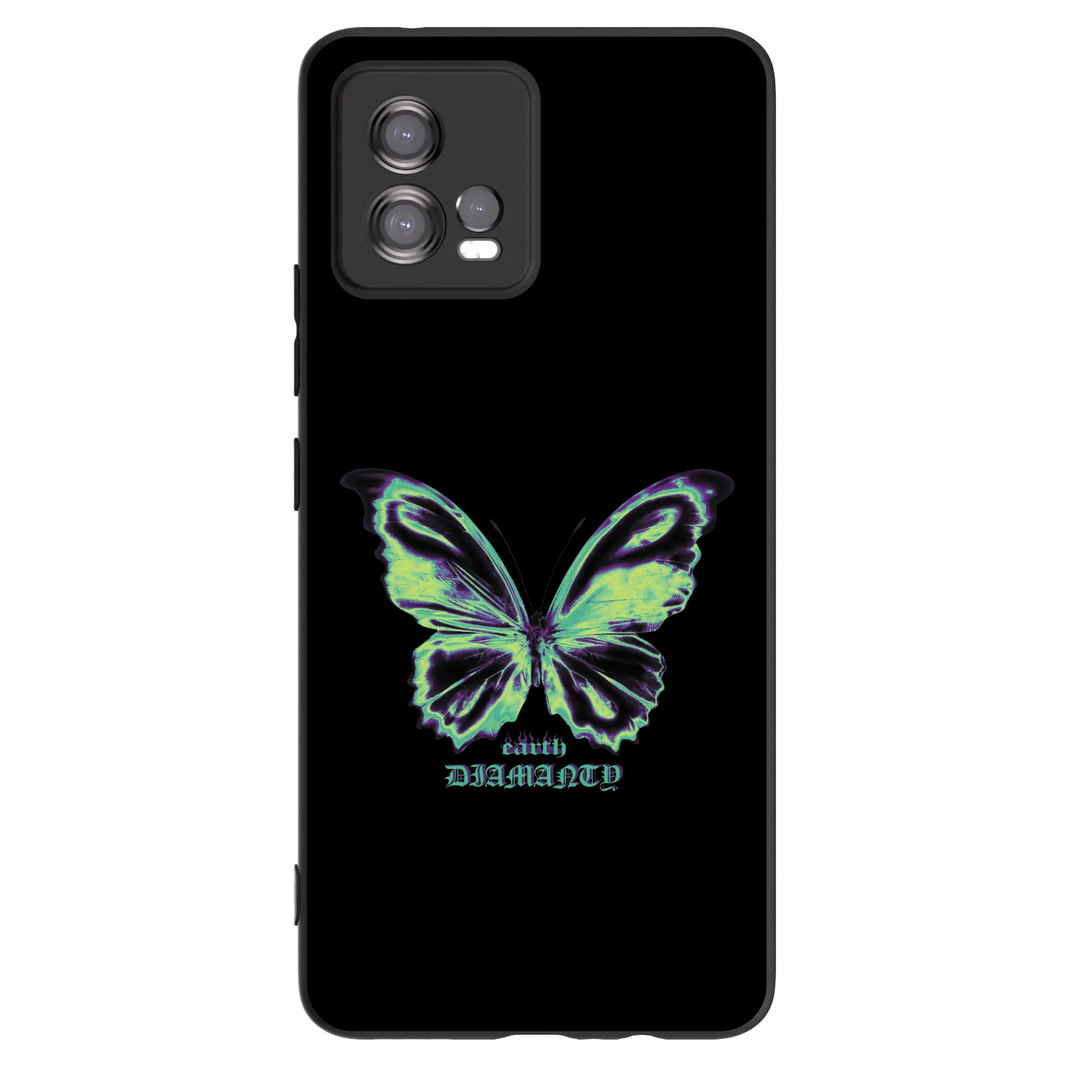 Picasee silikonski črni ovitek za Motorola Moto G72 - Diamanty Blue