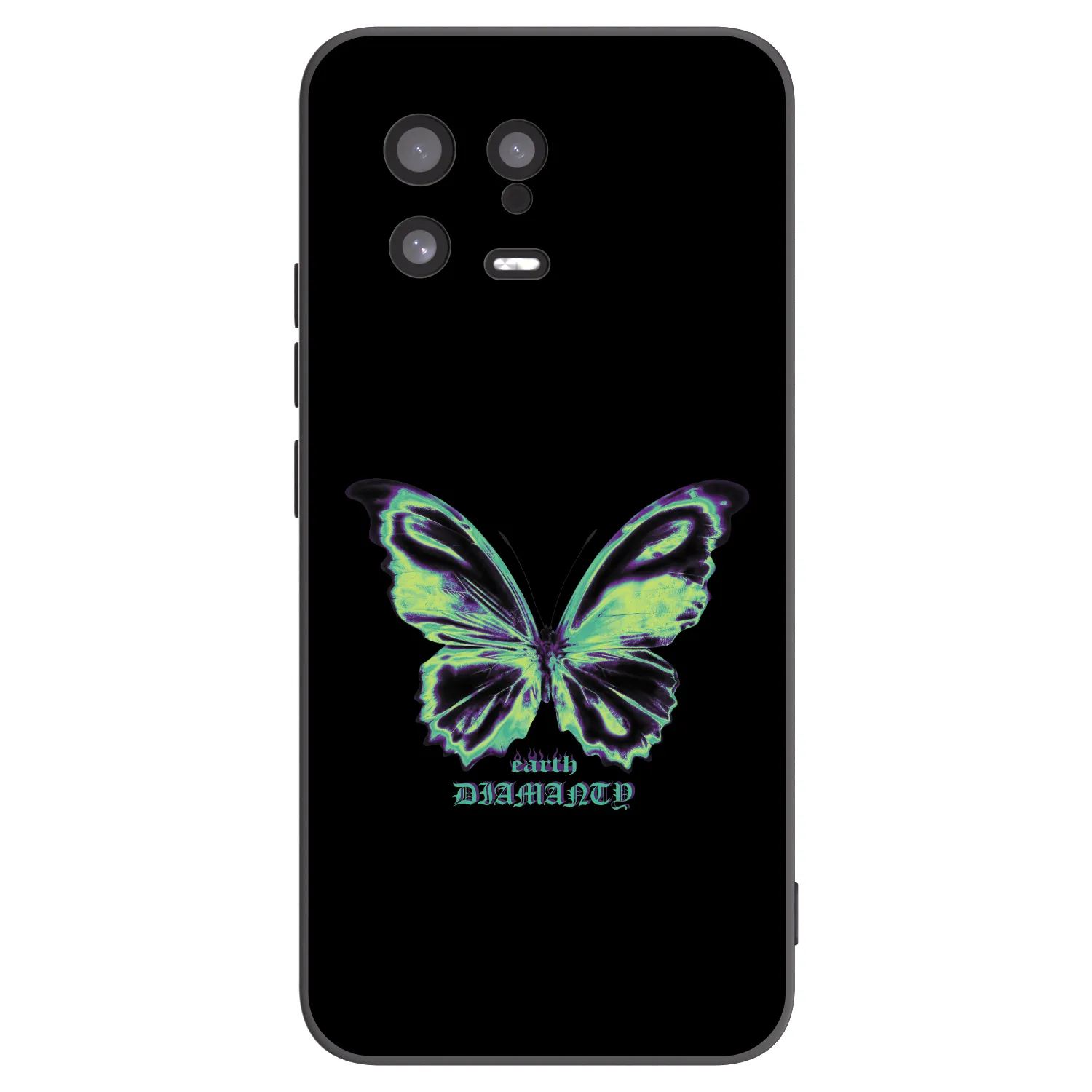 Picasee silikonski črni ovitek za Xiaomi 13 - Diamanty Blue
