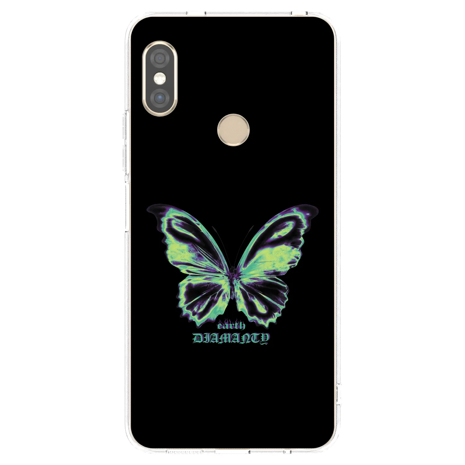 Picasee silikonski prozorni ovitek za Xiaomi Redmi Note 5 Global - Diamanty Blue