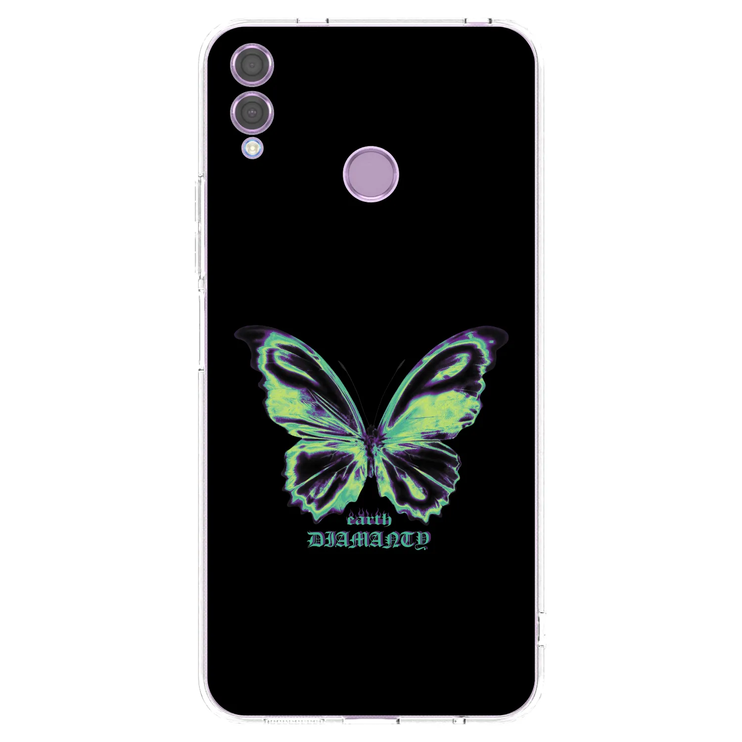 Picasee silikonski prozorni ovitek za Honor 8X - Diamanty Blue