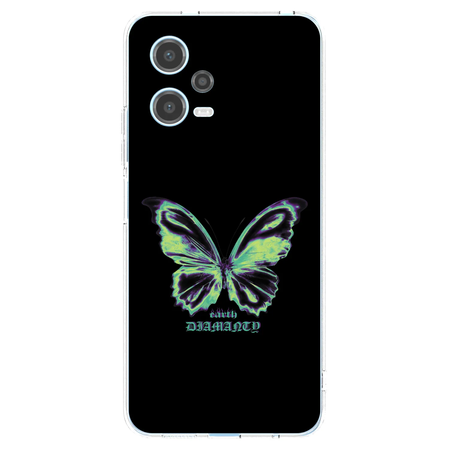Picasee silikonski prozorni ovitek za Xiaomi Redmi Note 12 5G - Diamanty Blue