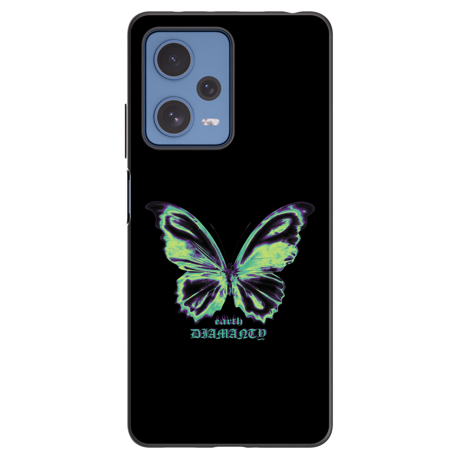 Picasee silikonski črni ovitek za Xiaomi Redmi Note 12 Pro 5G - Diamanty Blue