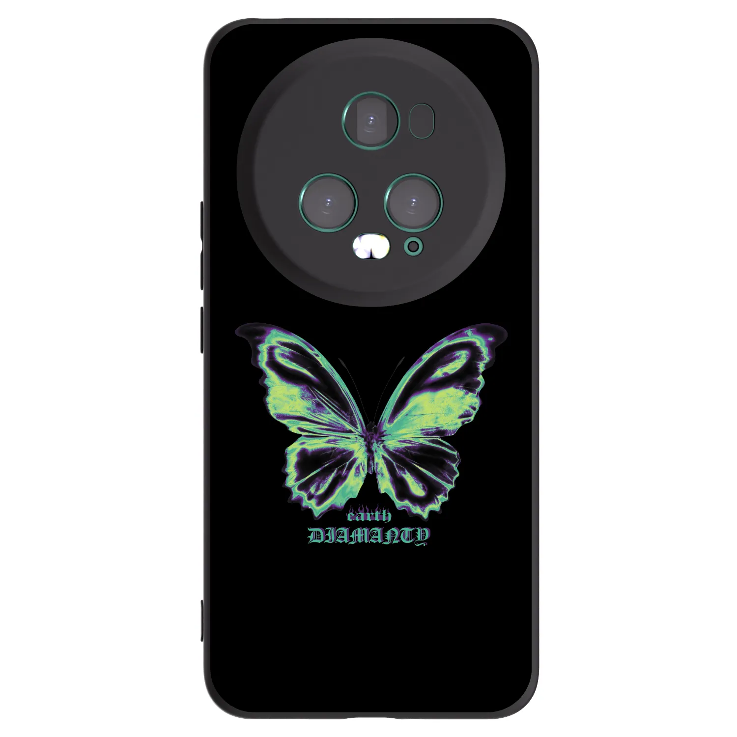 Picasee silikonski črni ovitek za Honor Magic5 Pro - Diamanty Blue