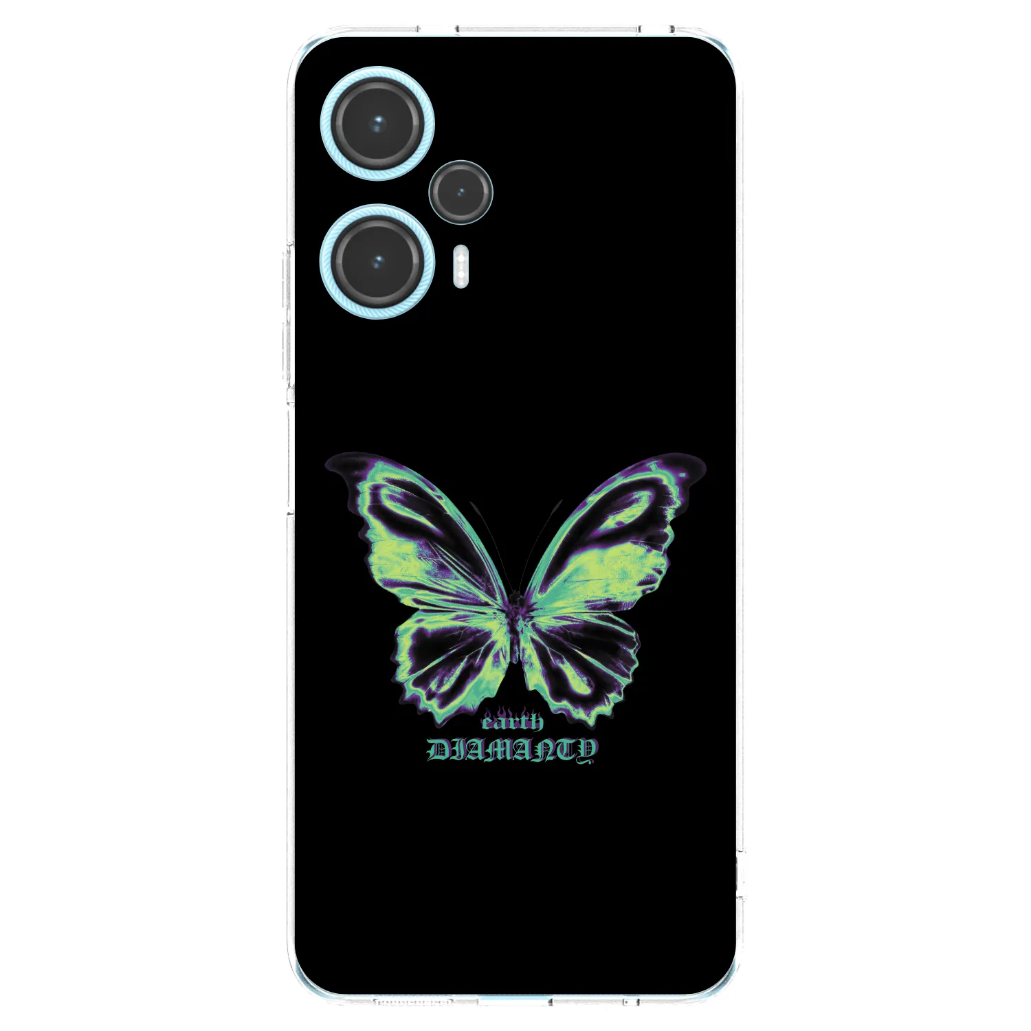 Picasee silikonski prozorni ovitek za Xiaomi Poco F5 - Diamanty Blue