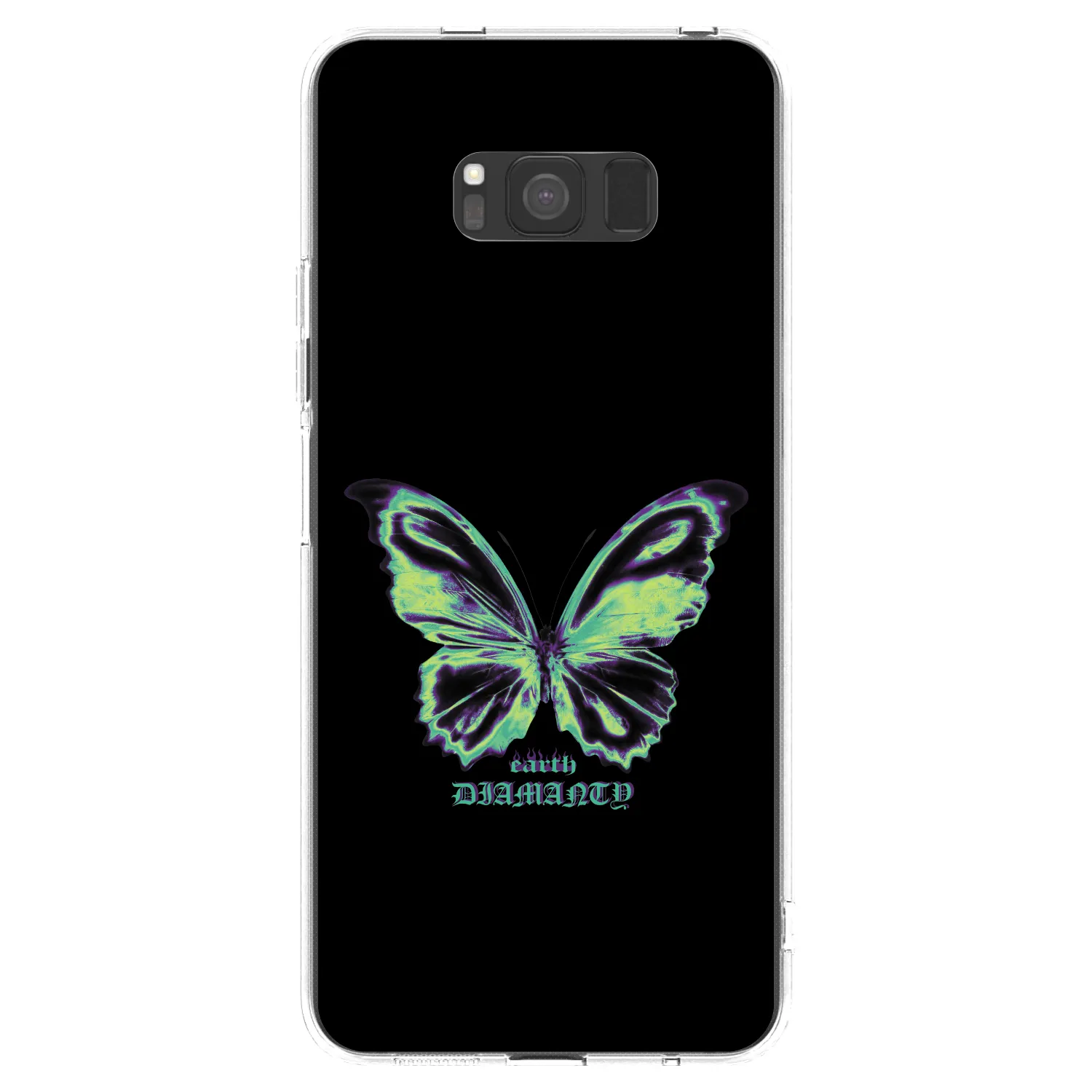 Picasee silikonski prozorni ovitek za Samsung Galaxy S8 G950F - Diamanty Blue