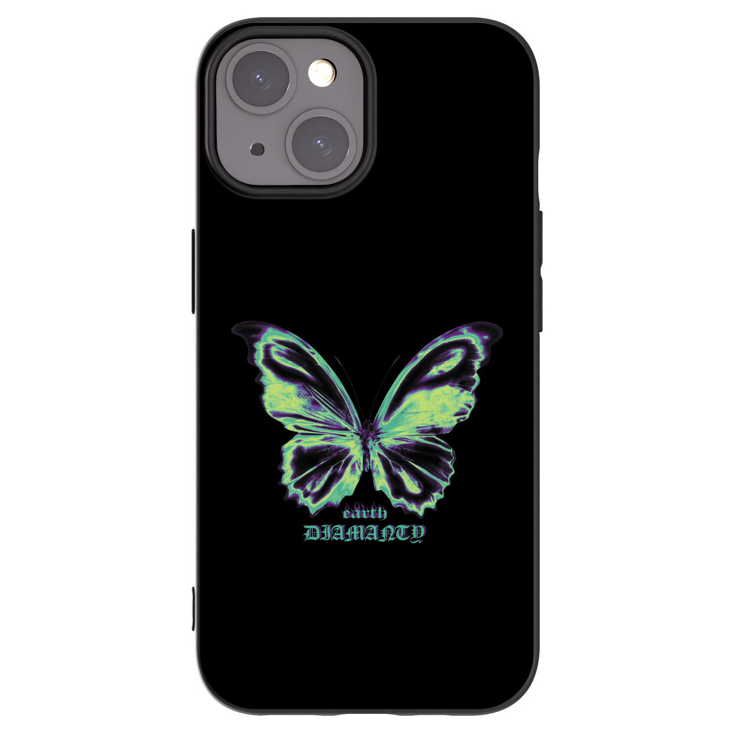 Picasee silikonski črni ovitek za Apple iPhone 15 - Diamanty Blue