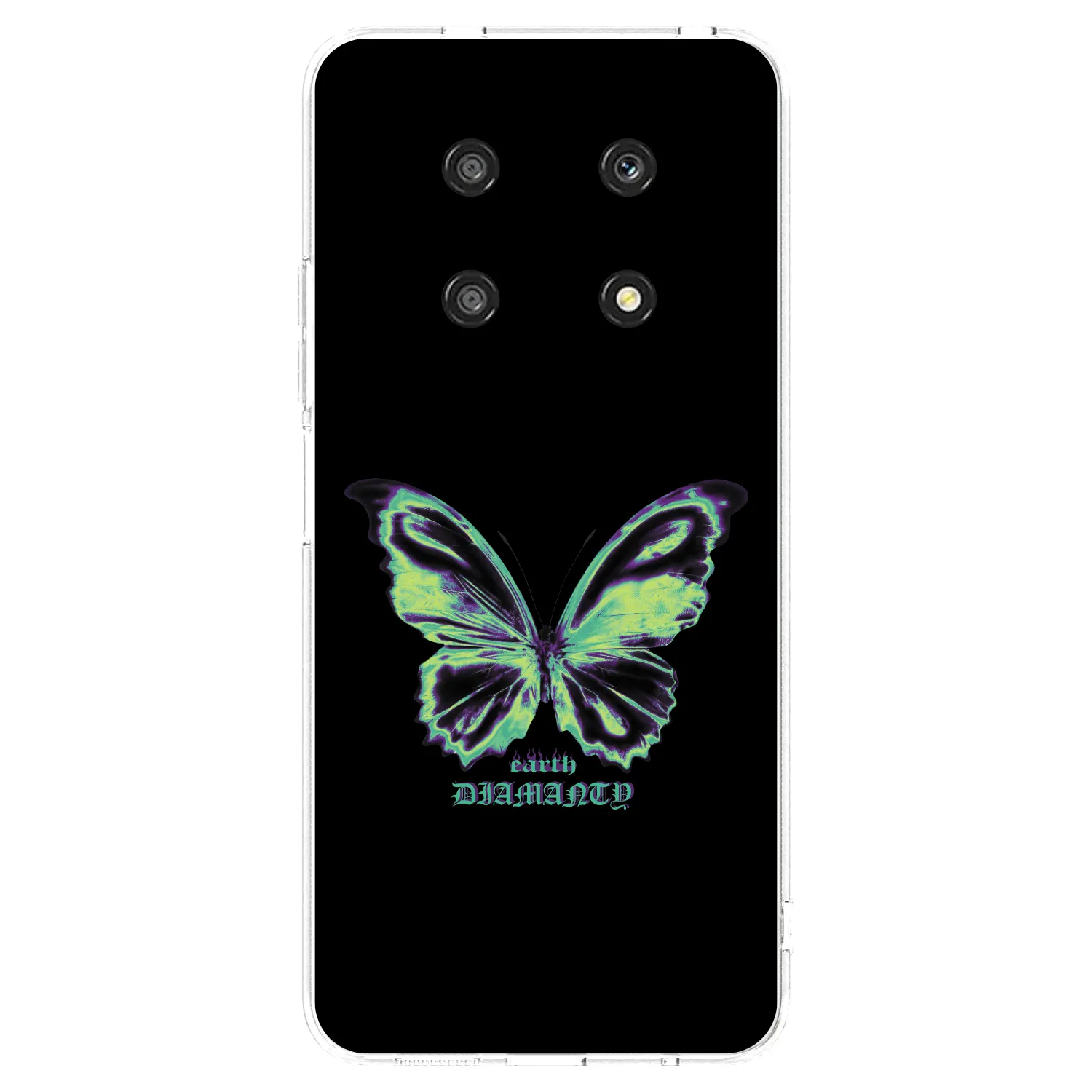 Picasee silikonski prozorni ovitek za Honor Magic4 Lite 5G - Diamanty Blue