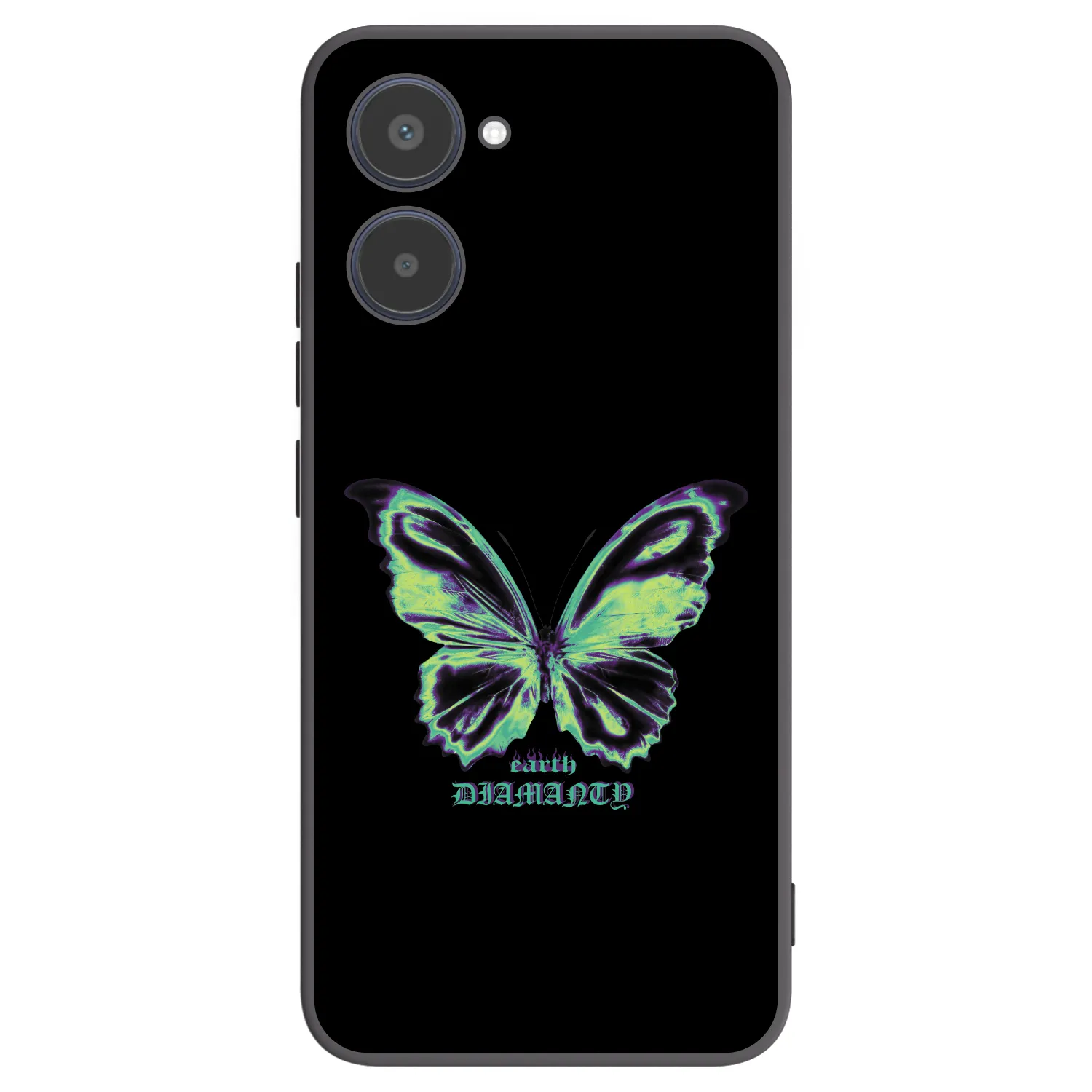 Picasee silikonski črni ovitek za Realme 10 4G - Diamanty Blue