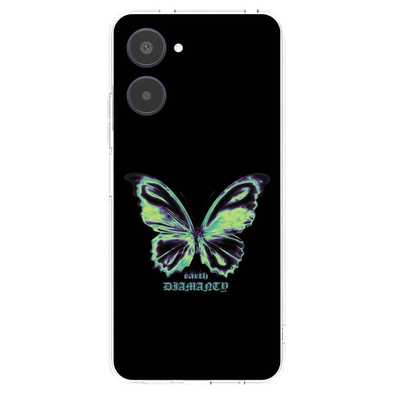 Picasee silikonski prozorni ovitek za Realme 10 4G - Diamanty Blue