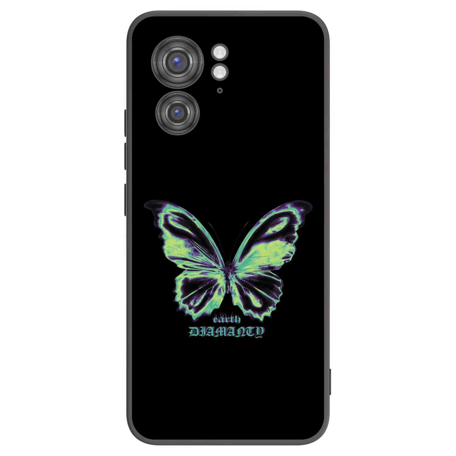 Picasee silikonski črni ovitek za Motorola Edge 40 - Diamanty Blue