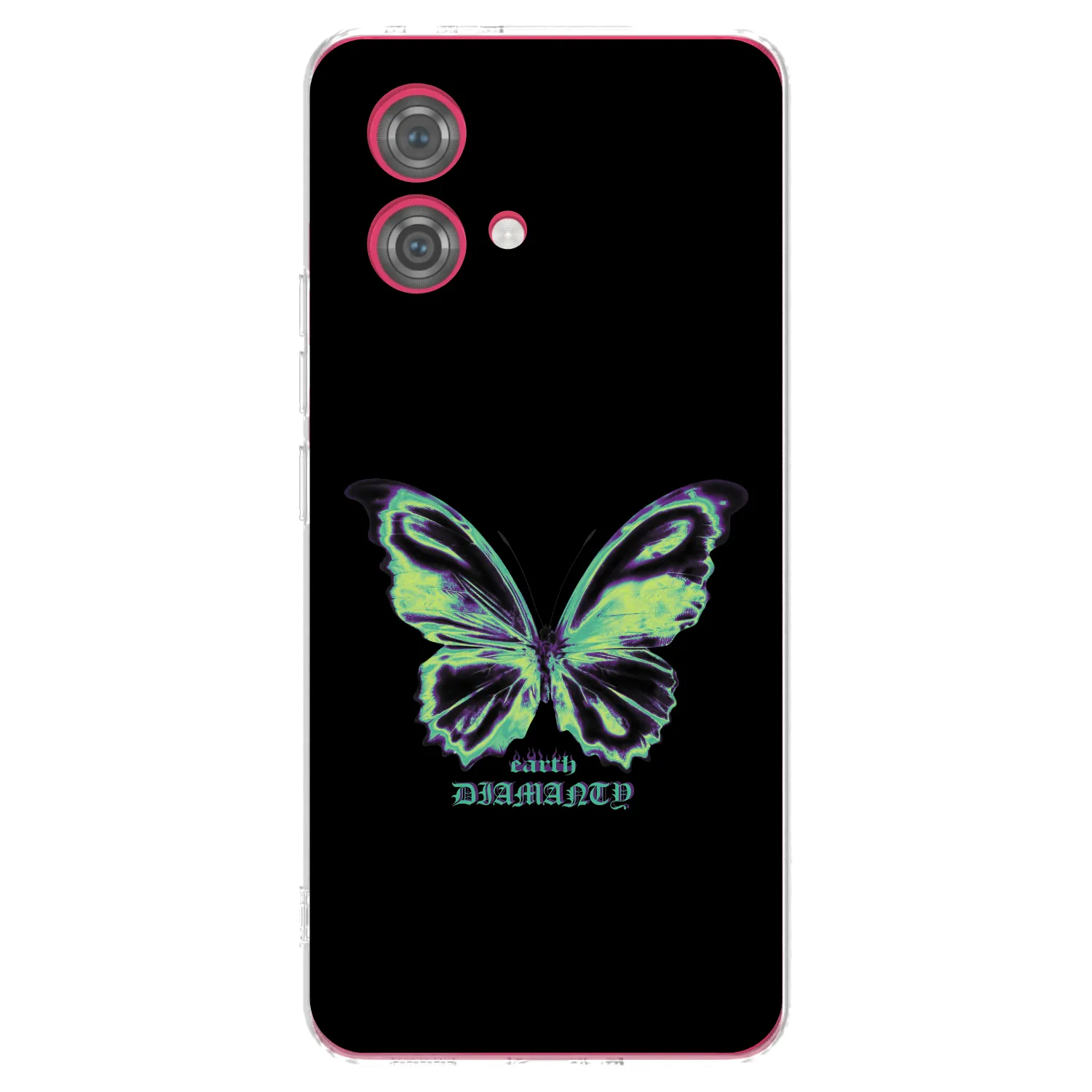 Picasee silikonski prozorni ovitek za Motorola Moto G84 5G - Diamanty Blue