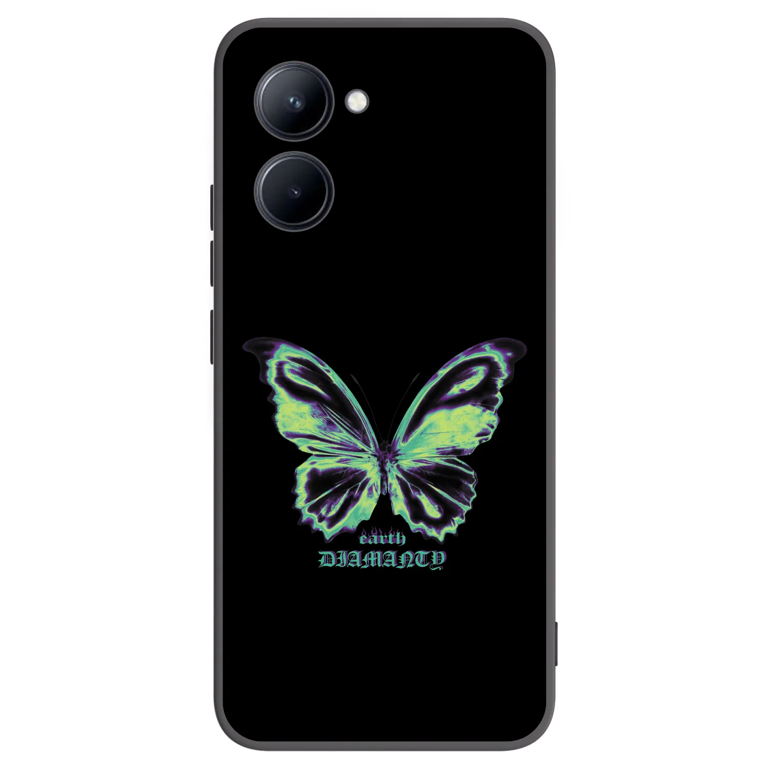 Picasee silikonski črni ovitek za Realme C33 (2023) - Diamanty Blue