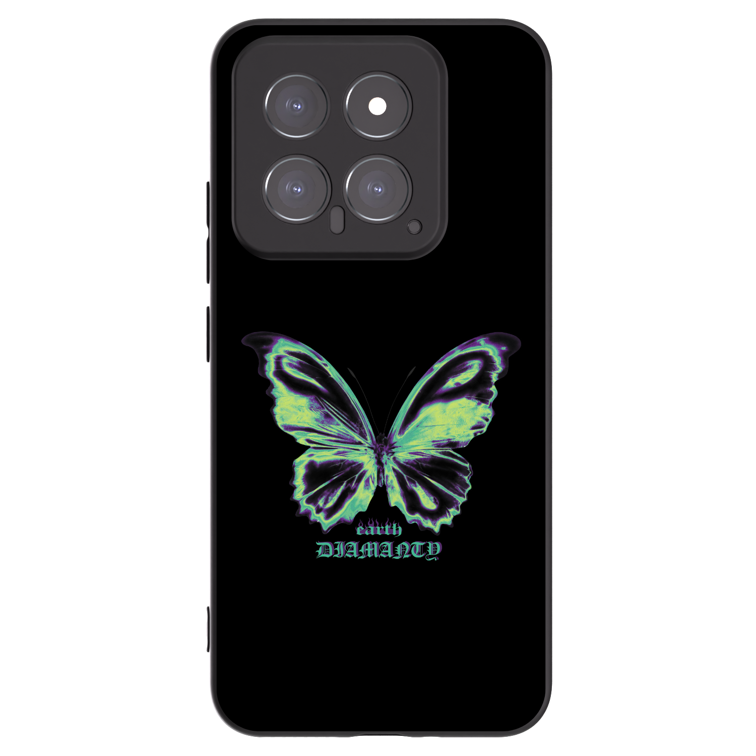 Picasee silikonski črni ovitek za Xiaomi 14 - Diamanty Blue