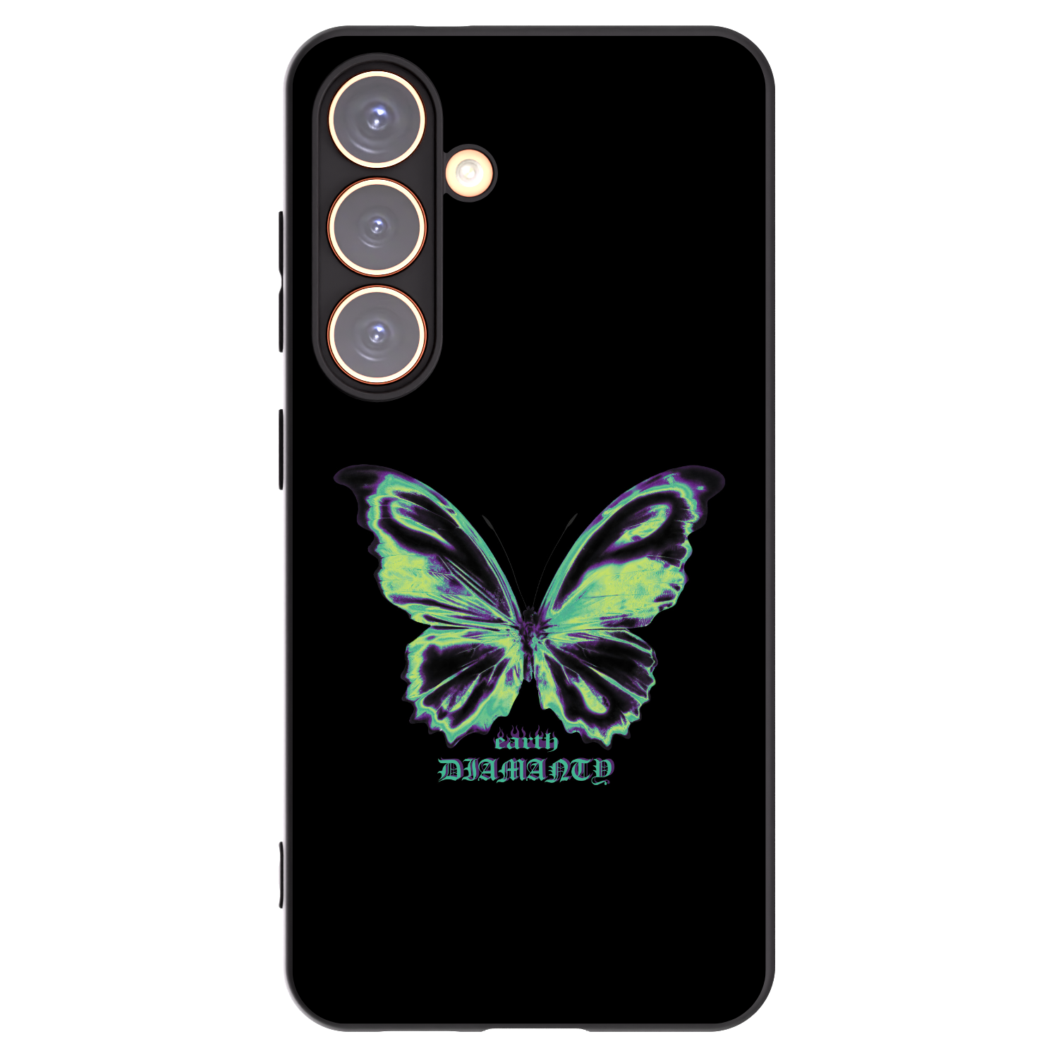 Picasee silikonski črni ovitek za Samsung Galaxy S24 S921B 5G - Diamanty Blue