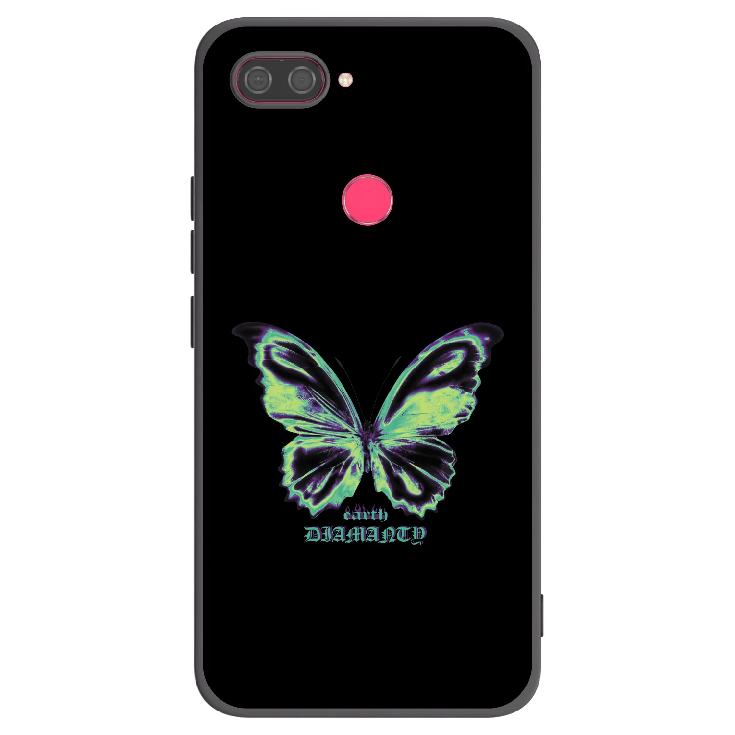 Picasee silikonski črni ovitek za Xiaomi Mi 8 Lite - Diamanty Blue