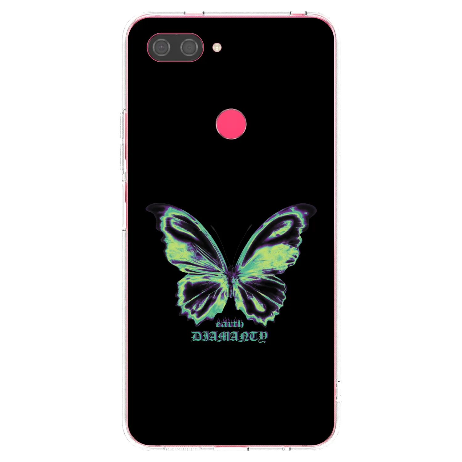 Picasee silikonski prozorni ovitek za Xiaomi Mi 8 Lite - Diamanty Blue