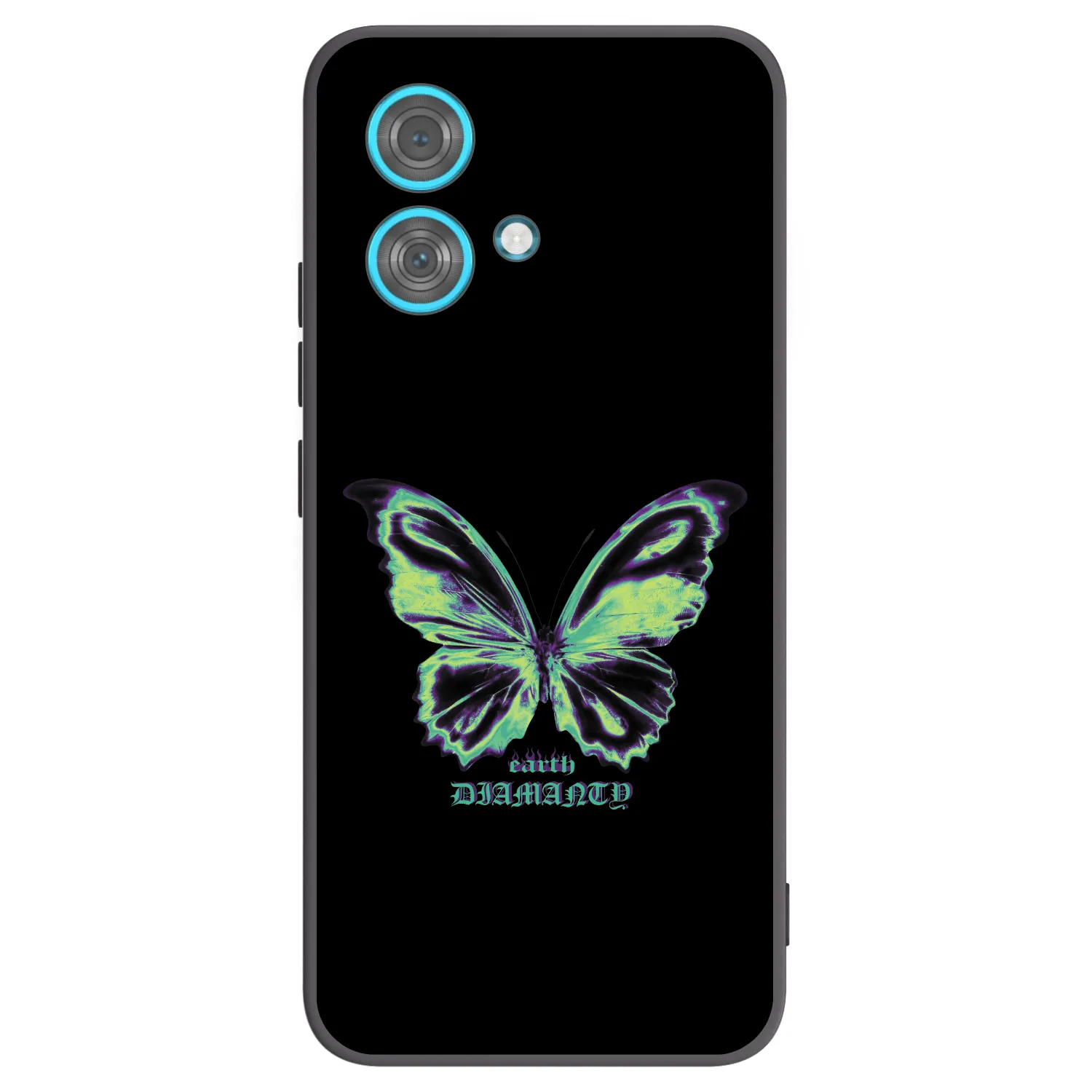 Picasee silikonski črni ovitek za Motorola Edge 40 Neo - Diamanty Blue