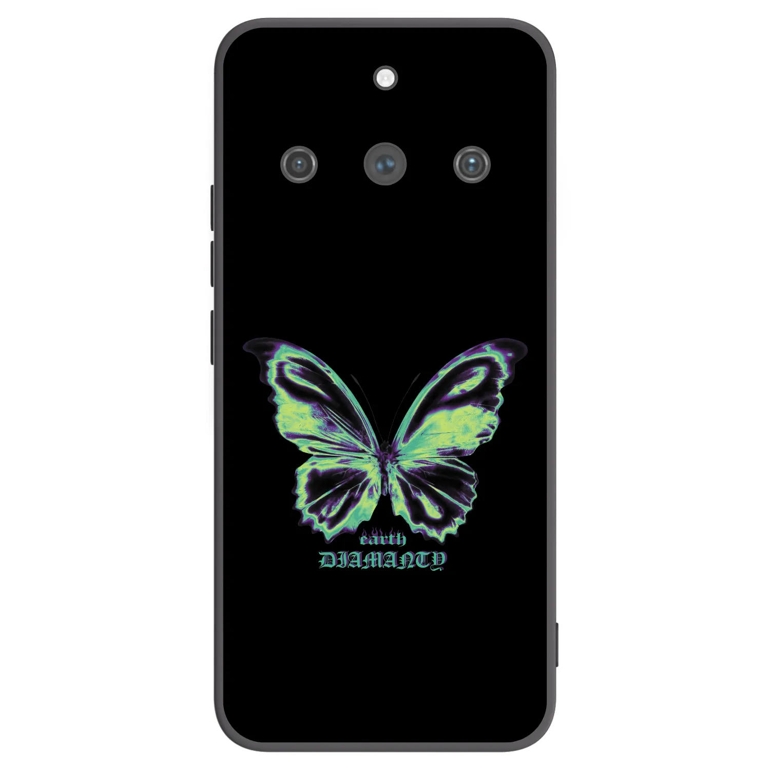 Picasee silikonski črni ovitek za Realme 11 Pro+ - Diamanty Blue