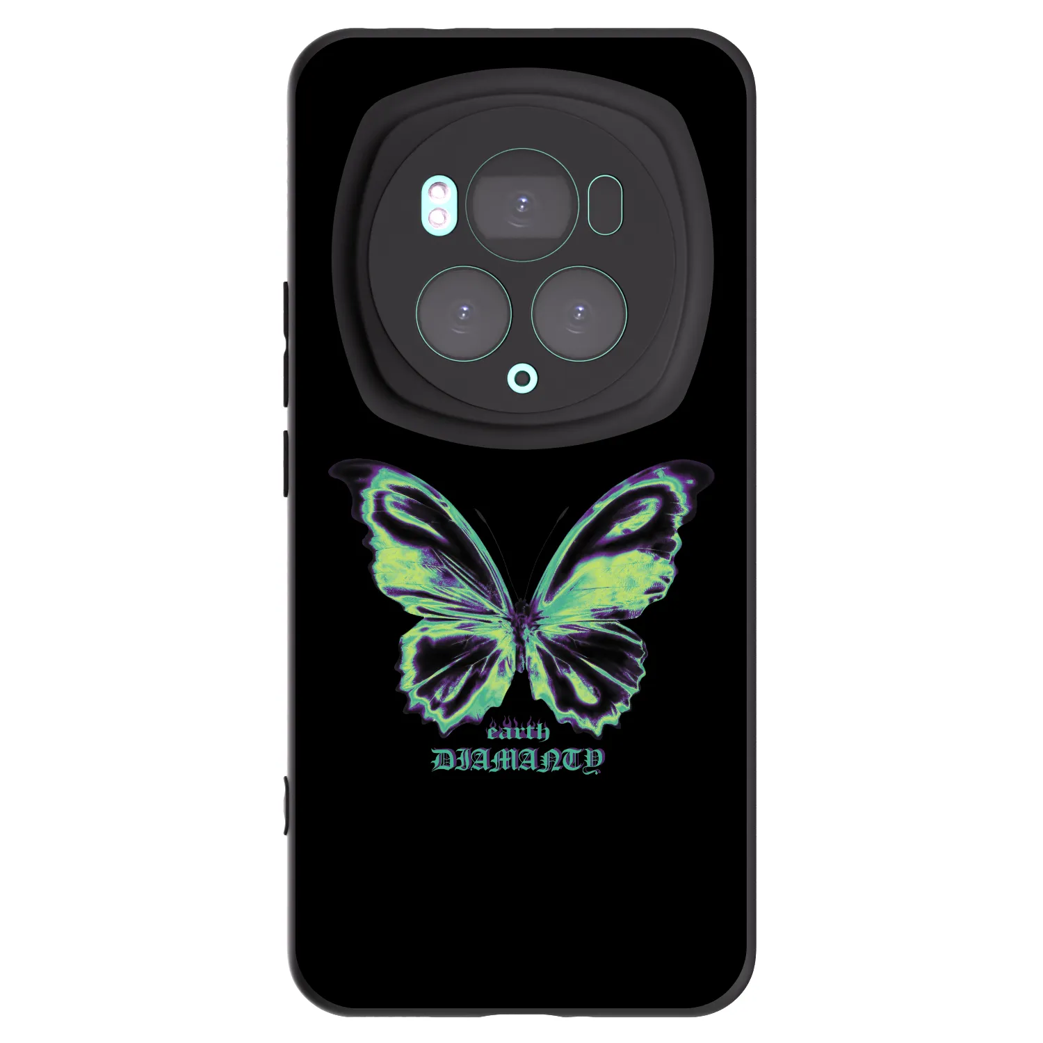 Picasee silikonski črni ovitek za Honor Magic6 Pro - Diamanty Blue