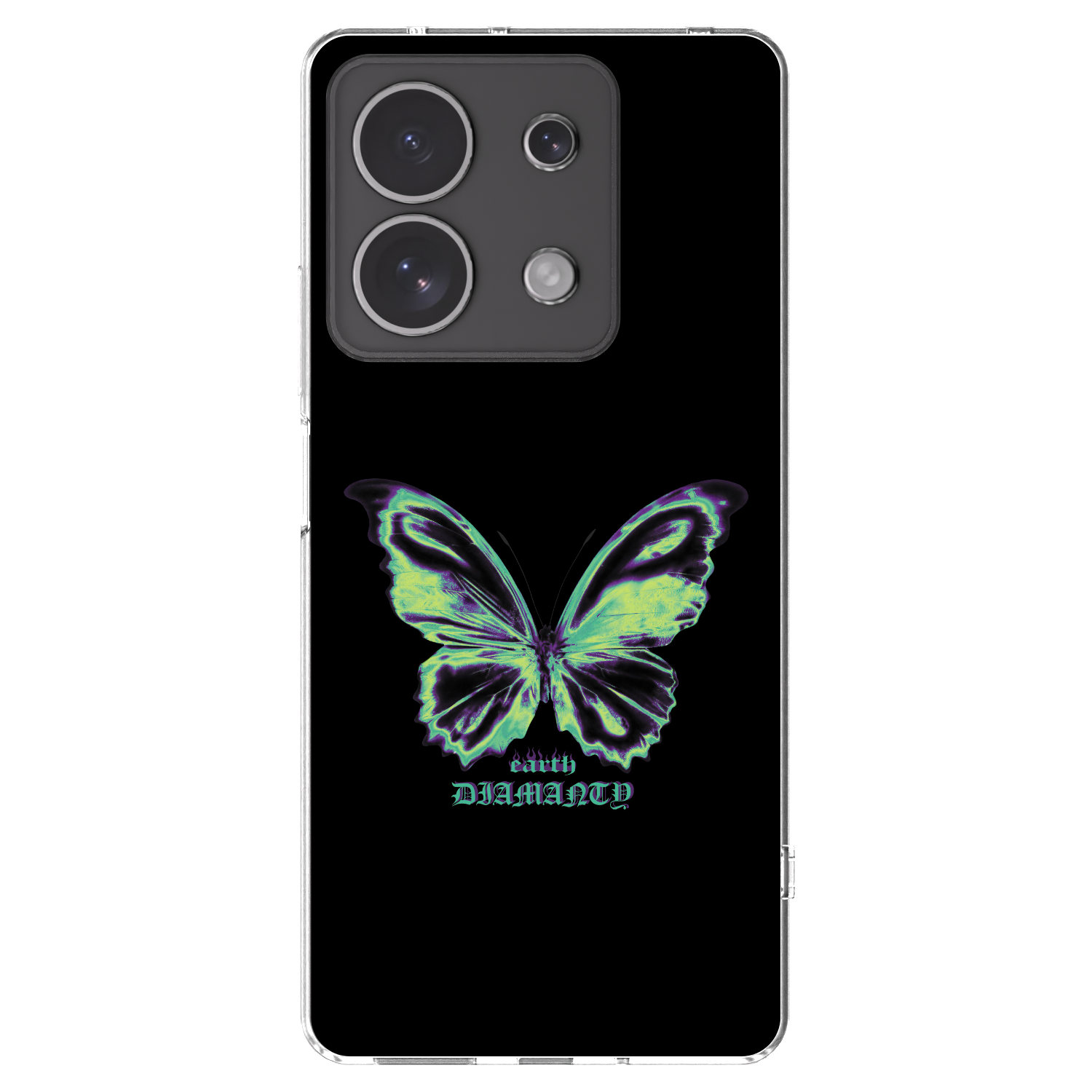 Picasee silikonski prozorni ovitek za Xiaomi Redmi Note 13 4G - Diamanty Blue