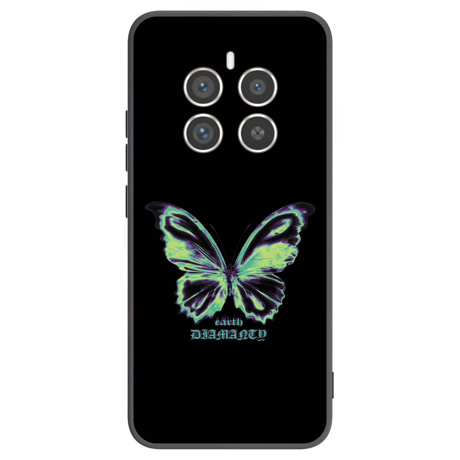 Picasee silikonski črni ovitek za Realme 12 Pro 5G - Diamanty Blue