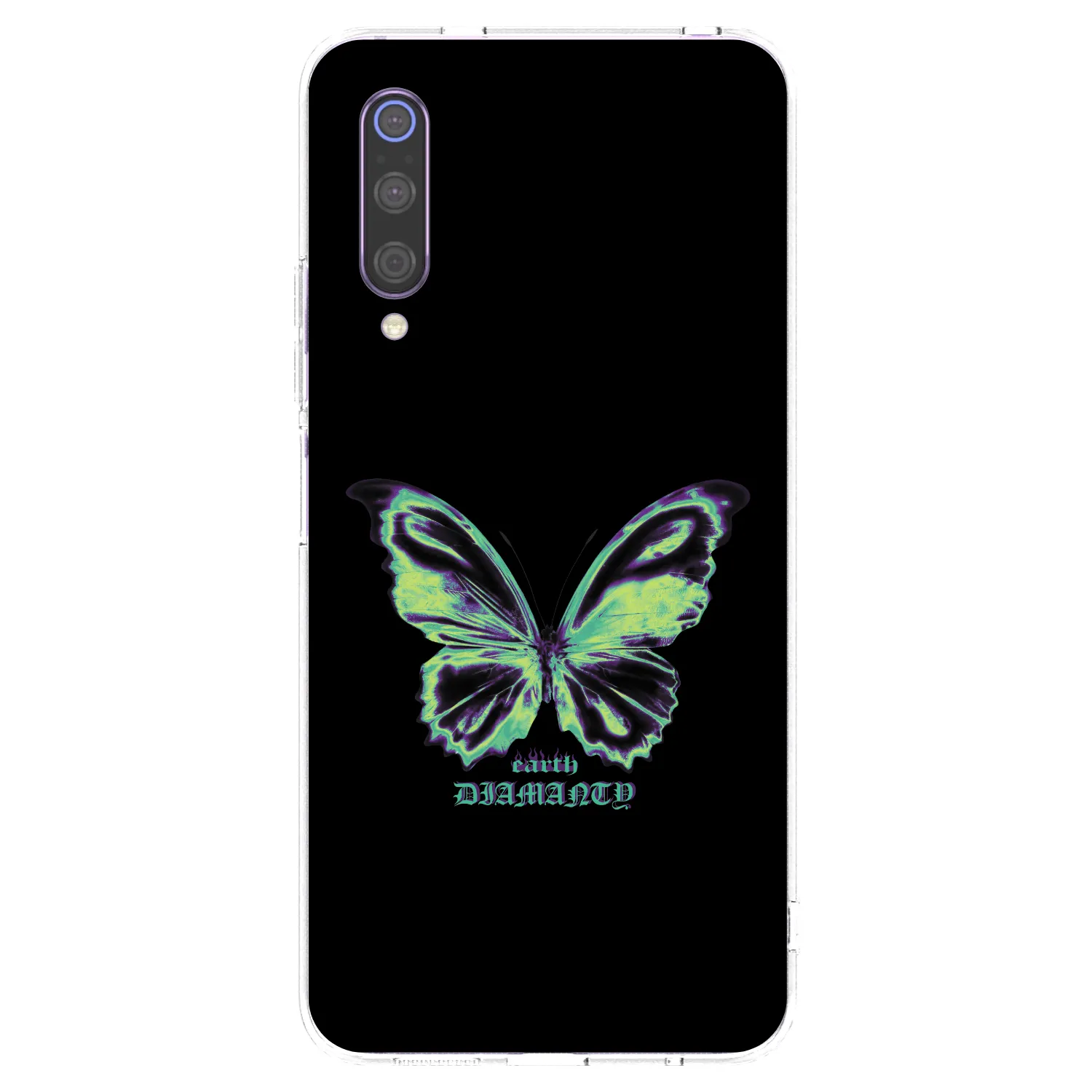 Picasee silikonski prozorni ovitek za Xiaomi Mi 9 - Diamanty Blue