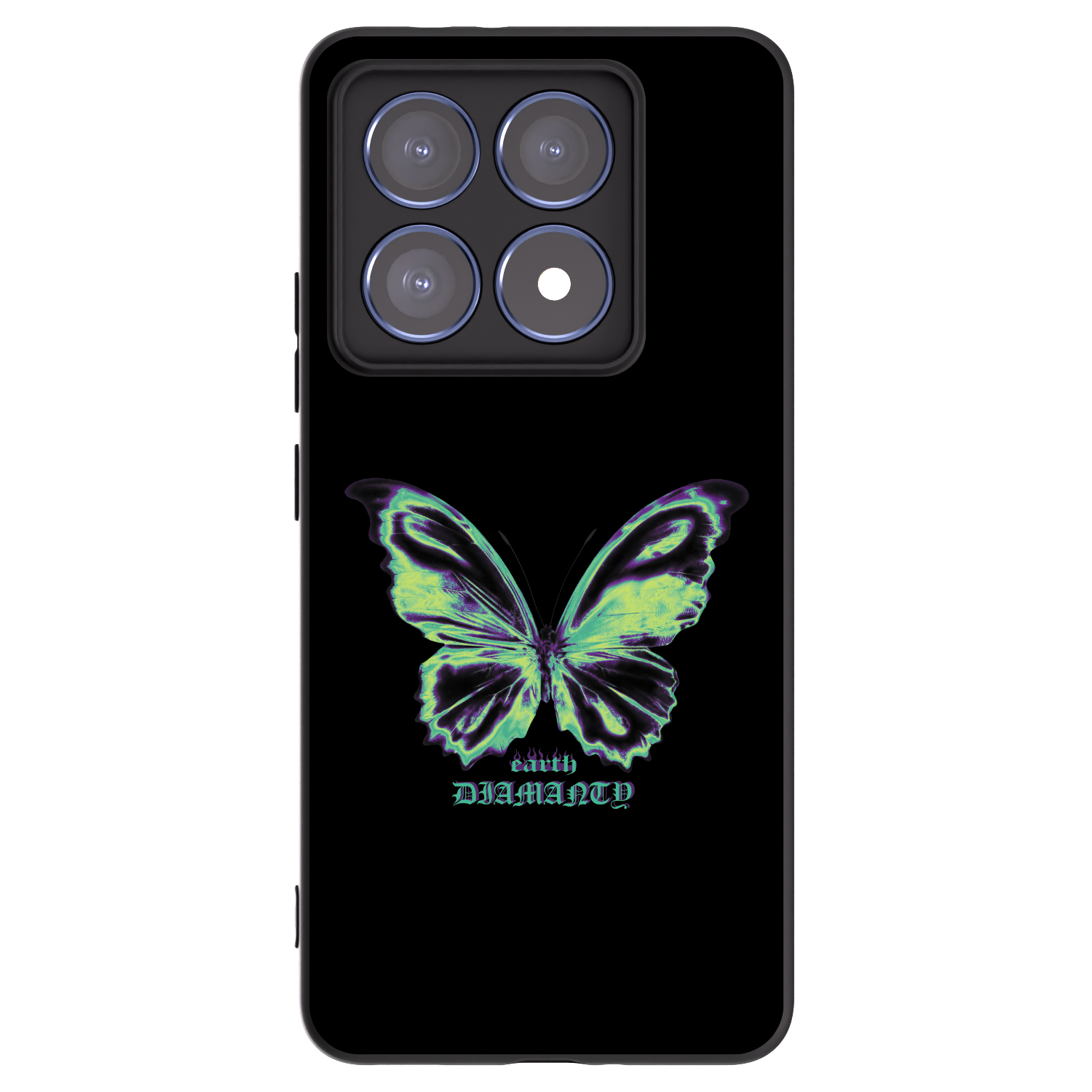 Picasee silikonski črni ovitek za Xiaomi 14T Pro - Diamanty Blue
