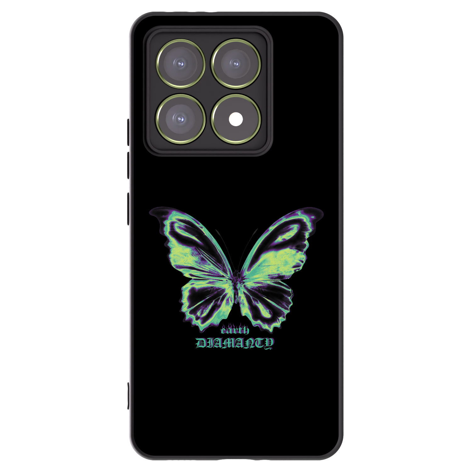 Picasee silikonski črni ovitek za Xiaomi 14T - Diamanty Blue