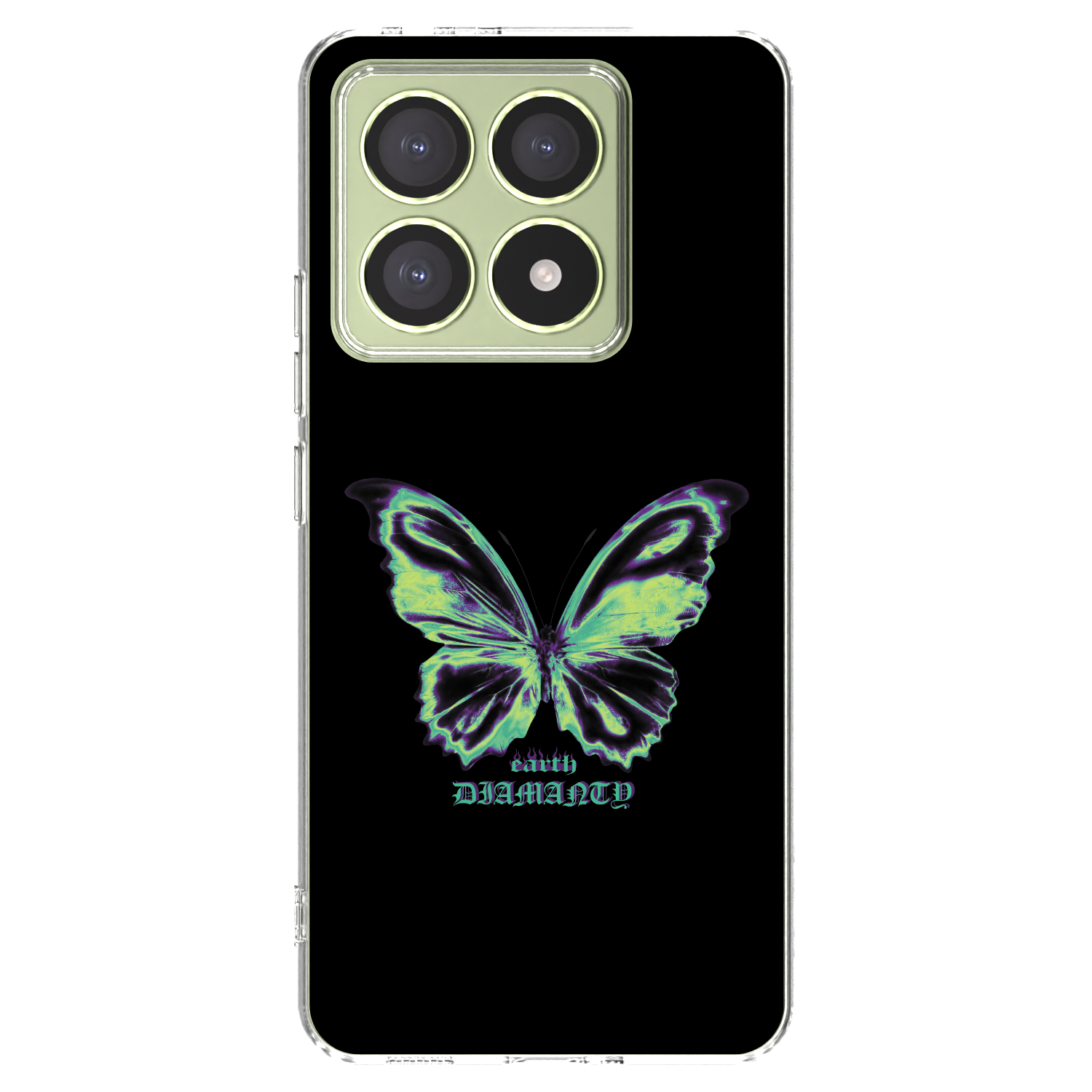 Picasee silikonski prozorni ovitek za Xiaomi 14T - Diamanty Blue