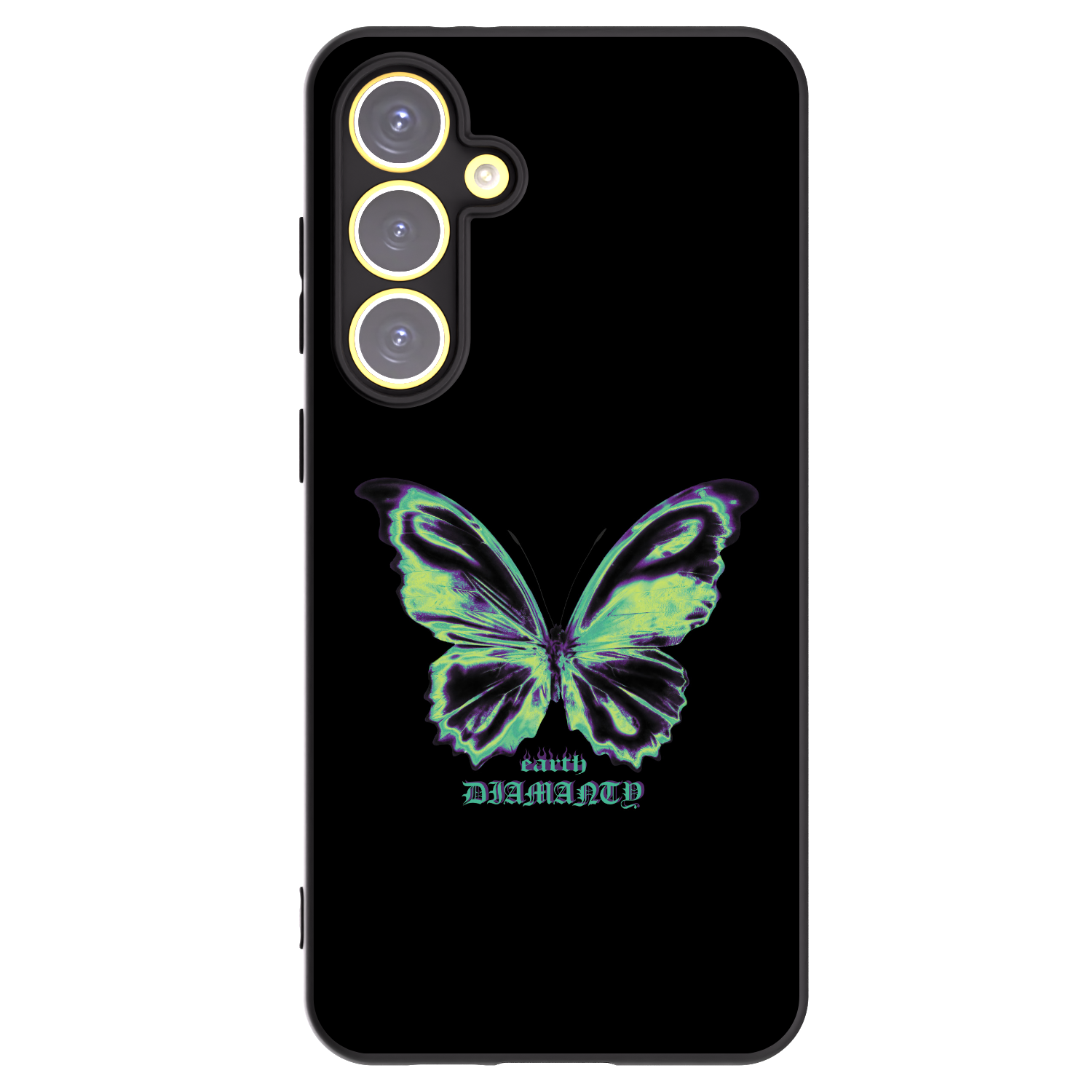 Picasee silikonski črni ovitek za Samsung Galaxy S24 FE S721B - Diamanty Blue