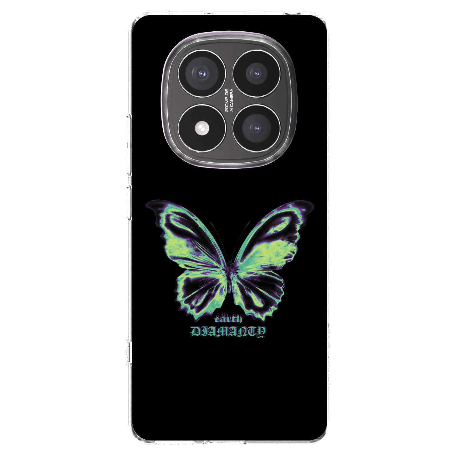 Picasee silikonski prozorni ovitek za Xiaomi Redmi Note 14 Pro+ 5G - Diamanty Blue