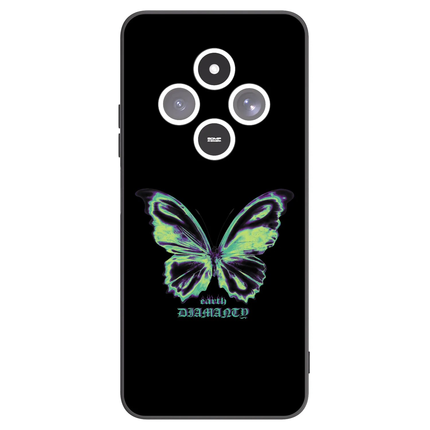 Picasee silikonski črni ovitek za Xiaomi Redmi 14C - Diamanty Blue