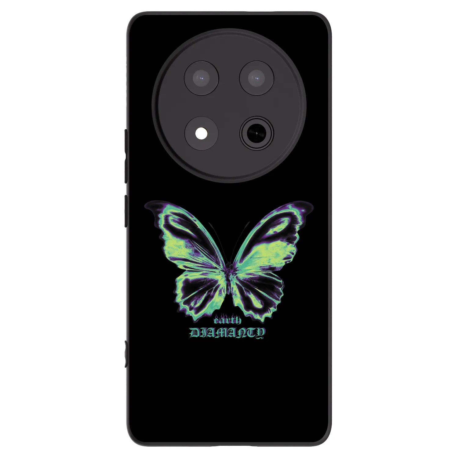 Picasee silikonski črni ovitek za Honor Magic7 Lite 5G - Diamanty Blue