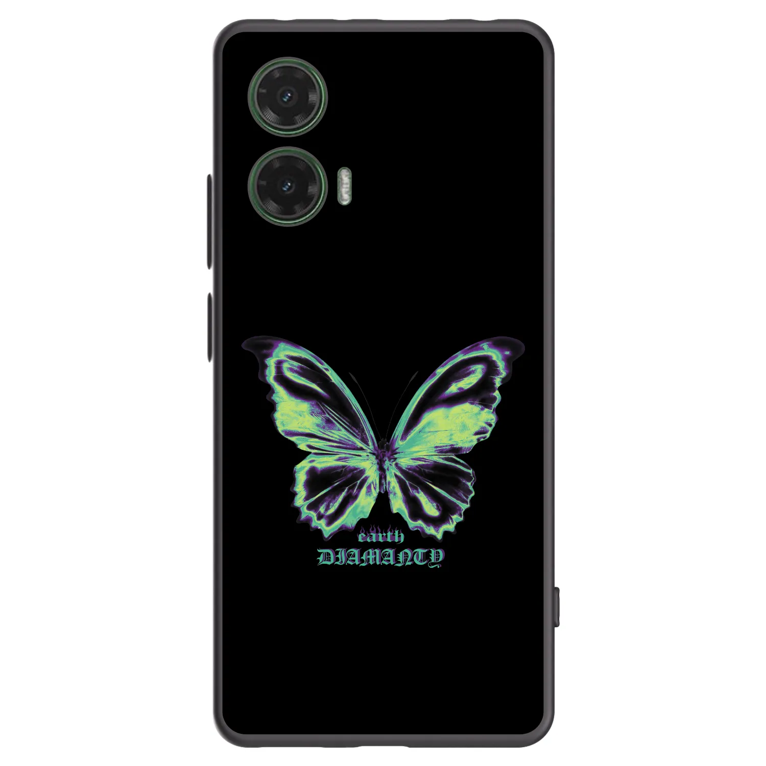 Picasee silikonski črni ovitek za Motorola Moto G35 5G - Diamanty Blue