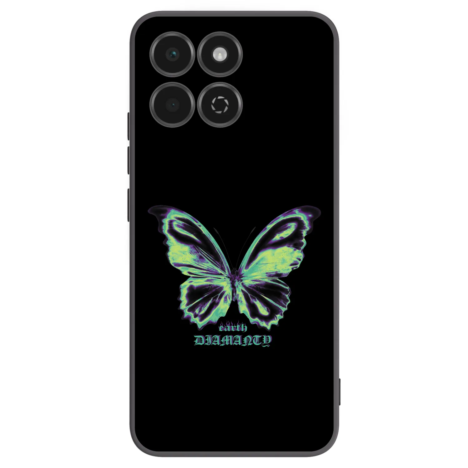 Picasee silikonski črni ovitek za Honor 200 Smart 5G - Diamanty Blue